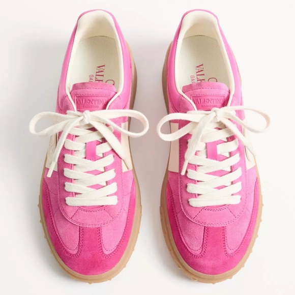 NIB [Valentino] Upvillage Crosta Sneakers In Cyclamen Pink Women's US 8 / EU 39 - Picture 6 of 15